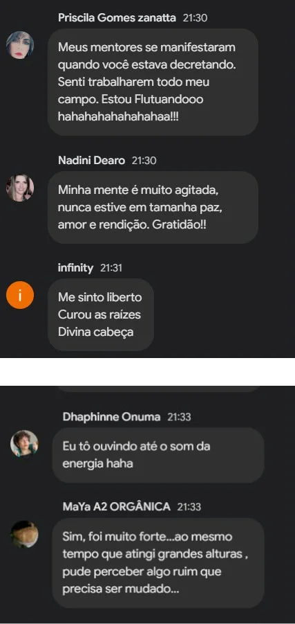 Depoimento de aluno sobre a aula
